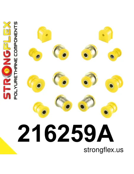 216259A: Rear suspension bush kit SPORT