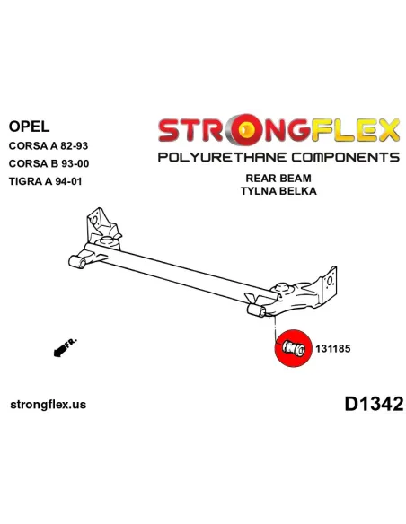 131185B: Rear subframe bush 44mm