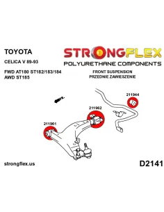 216261B: Front suspension bush kit 2