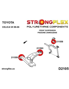 211559A: Front wishbone front bush SPORT 2