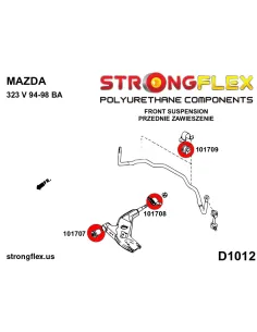 106184B: Full suspension bush kit 2