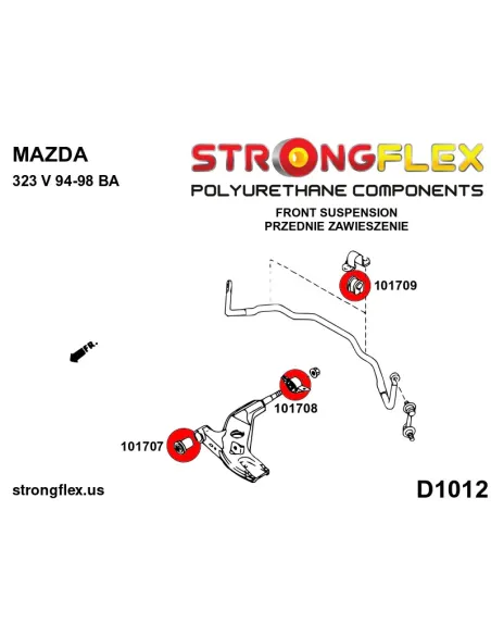 106184B: Full suspension bush kit