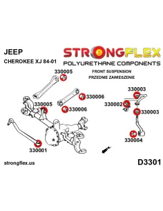330003B: Front anti roll bar link bush 2