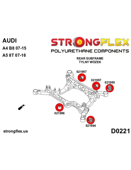 021996A: Rear differential - front bush SPORT