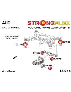 026240B: Rear subframe bush kit 2