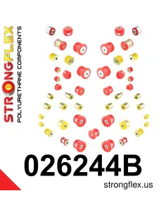 026244B: Full suspension polyurethane bush kit