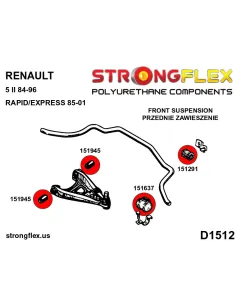 151291A: Front anti roll bar bush SPORT 2