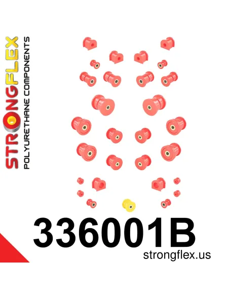 336001B: Full suspension polyurethane bush kit