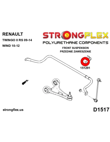 151291A: Front anti roll bar bush SPORT