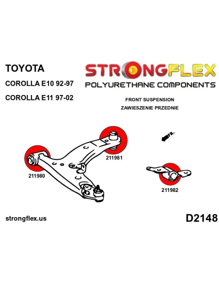 211980B: Front control arm – front bush
