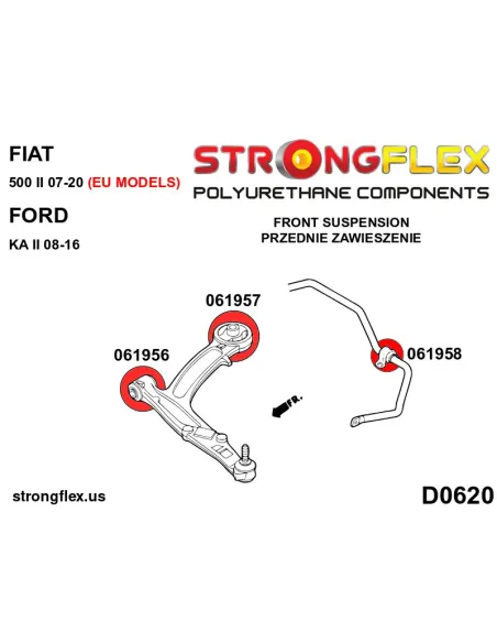 061958A: Front anti roll bar bush SPORT