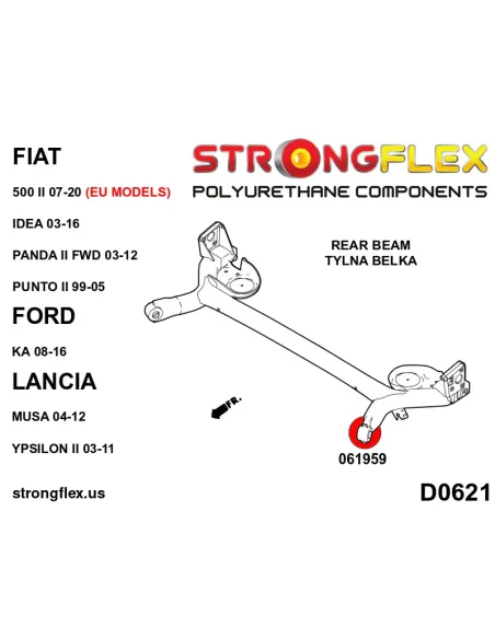 061959B: Rear beam bush