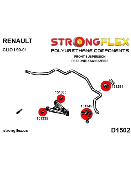 151345A: Front anti roll bar outer mount SPORT