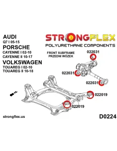 022019B: Front subframe bush 2