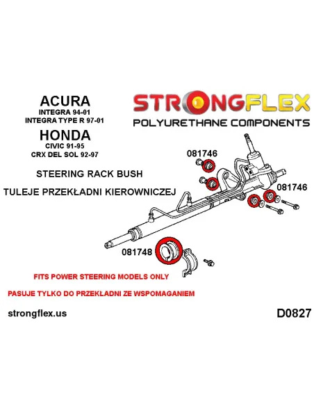 081748B: Steering rack bush
