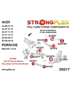 026251A: Rear suspension bush kit SPORT 2