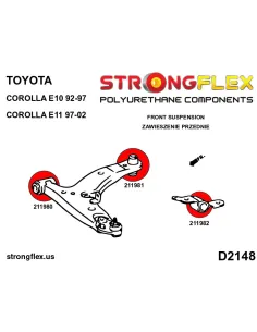 216269A: Front suspension bush kit SPORT 2
