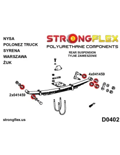041459A: Rear spring bush SPORT 2