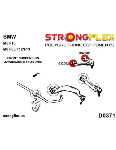 032002A: Front upper arm bush SPORT