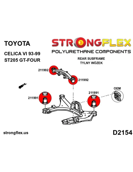211992B: Rear diff mount - front bush