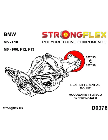 032056A: Rear differential bush SPORT