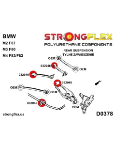 036067A: Rear suspension bush kit SPORT 2