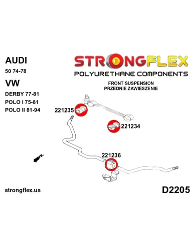 221235B: Front wishbone - outer bush