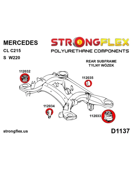112035B: Rear differential – rear bush