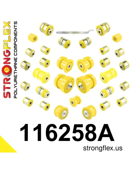 116258A: Full suspension polyurethane bush kit SPORT