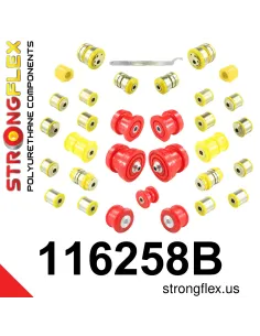 116258B: Full suspension polyurethane bush kit