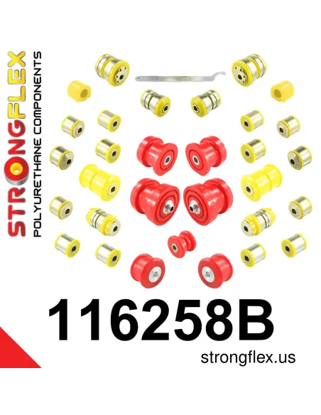 116258B: Full suspension polyurethane bush kit