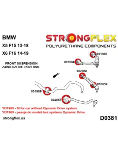 016254A: Front suspension bush kit SPORT 2