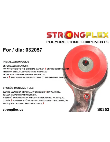 036071A: Full suspension polyurethane bush kit SPORT