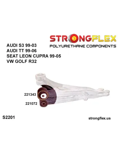 221343A: Front wishbone front bush 45mm SPORT