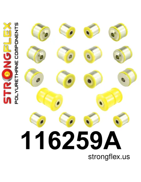 116259A: Rear suspension bush kit SPORT