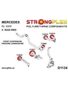 116261A: Front suspension bush kit SPORT 2