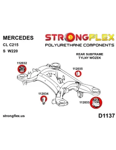 116266B: Rear subframe bush kit 2