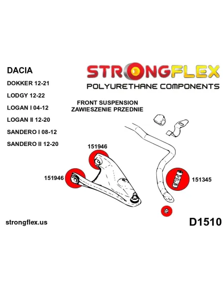 151946B: Front lower arm bush