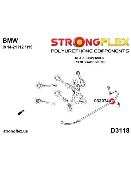 032074B: Rear anti roll bar bush