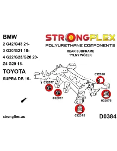 032075B: Rear subframe – front bush 2