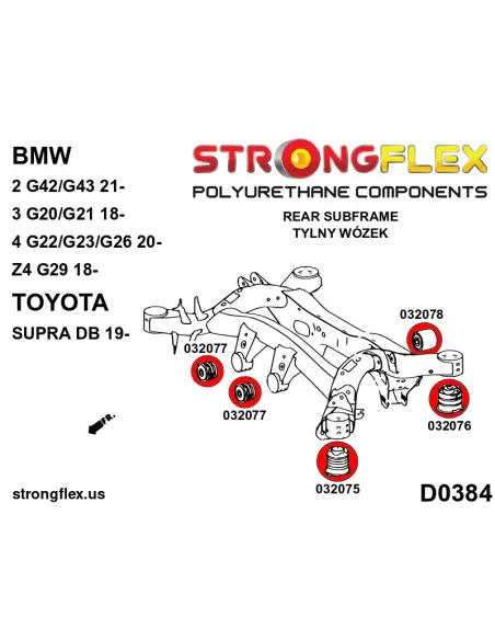 032075B: Rear subframe – front bush