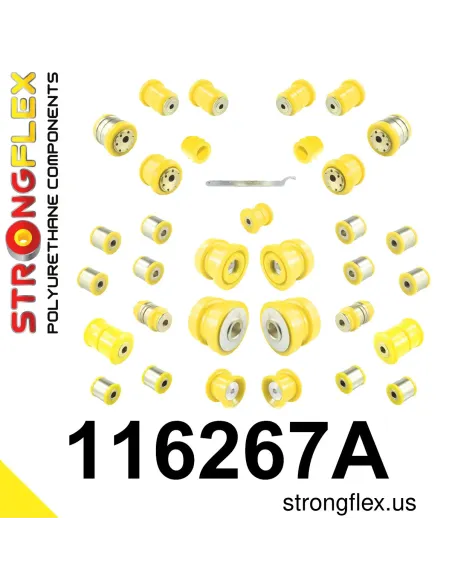 116267A: Full suspension polyurethane bush kit SPORT