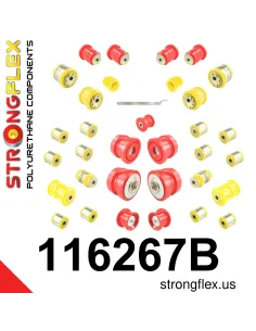 116267B: Full suspension polyurethane bush kit