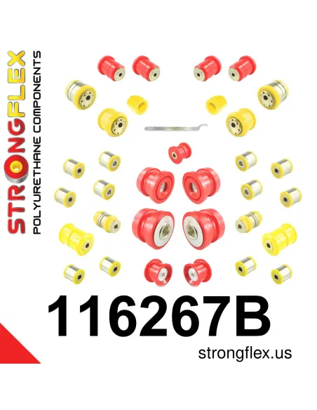 116267B: Full suspension polyurethane bush kit