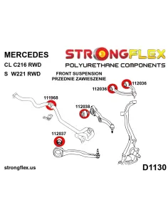 116268A: Front suspension bush kit SPORT 2