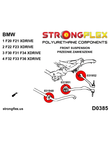 031951A: Front suspension - front bush SPORT