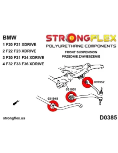 036074B: Front suspension bush kit 2