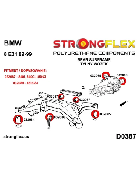 032087B: Rear diff mount - rear bush