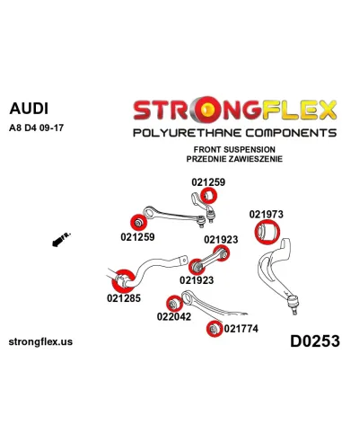 021285B: Front anti roll bar bush