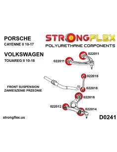 026267A: Front suspension bush kit SPORT 2